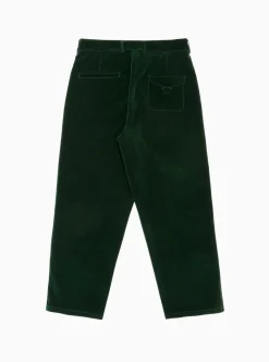 Velvet Manager Pants Bottle Green<Garbstore Fashion