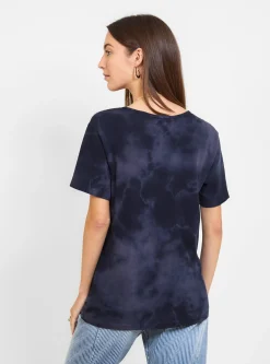 V-neck T-Shirt Midnight<Raquel Allegra New