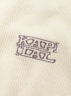 Waffle Jersey Calico Print 2TONES Long Sleeve T-Shirt Blue<Kapital Sale