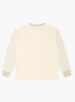Waffle Jersey Calico Print 2TONES Long Sleeve T-Shirt Blue<Kapital Sale