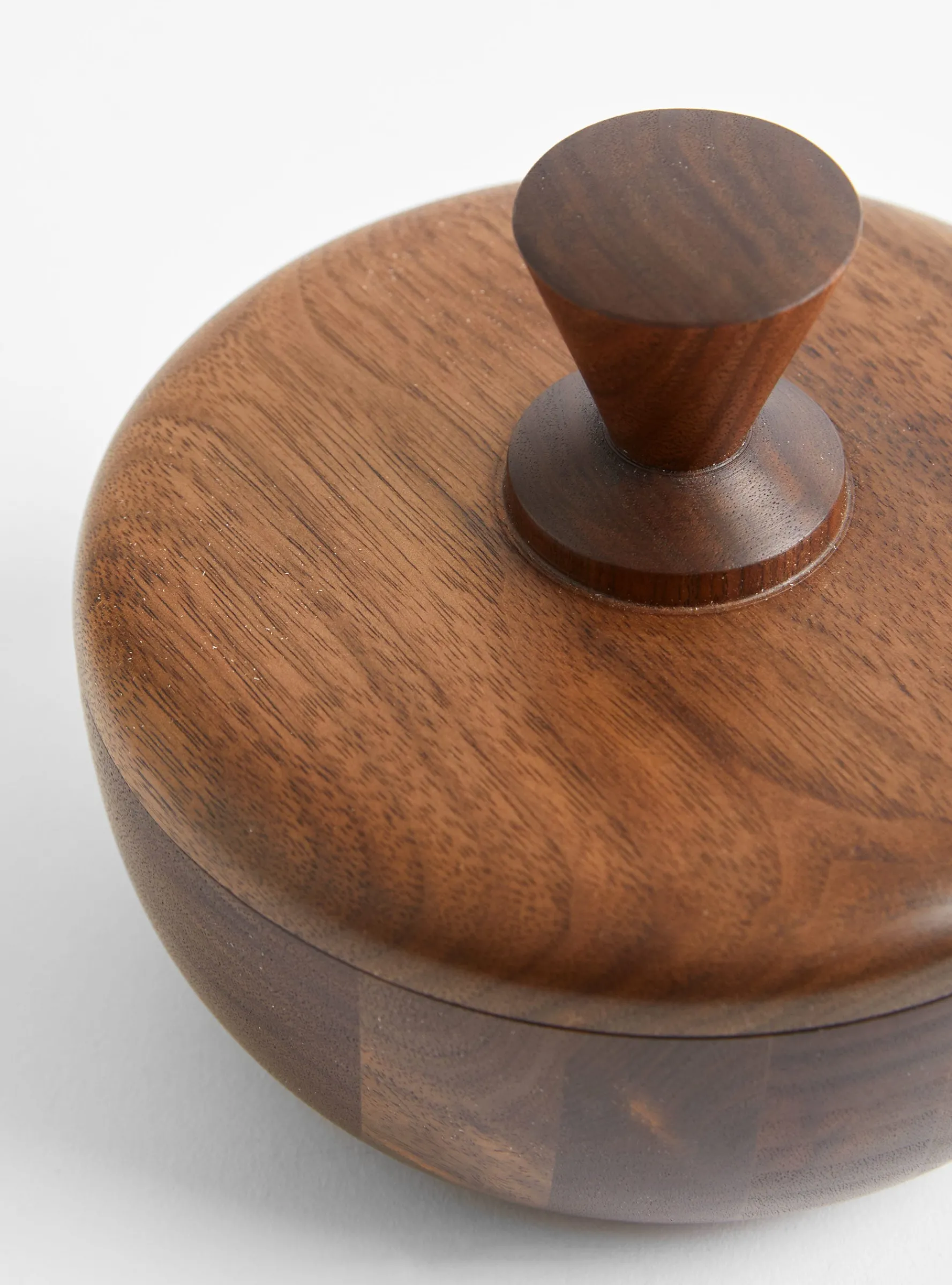 Walnut S Bowl Container - Triangle Knob<Small Goods Design Fashion