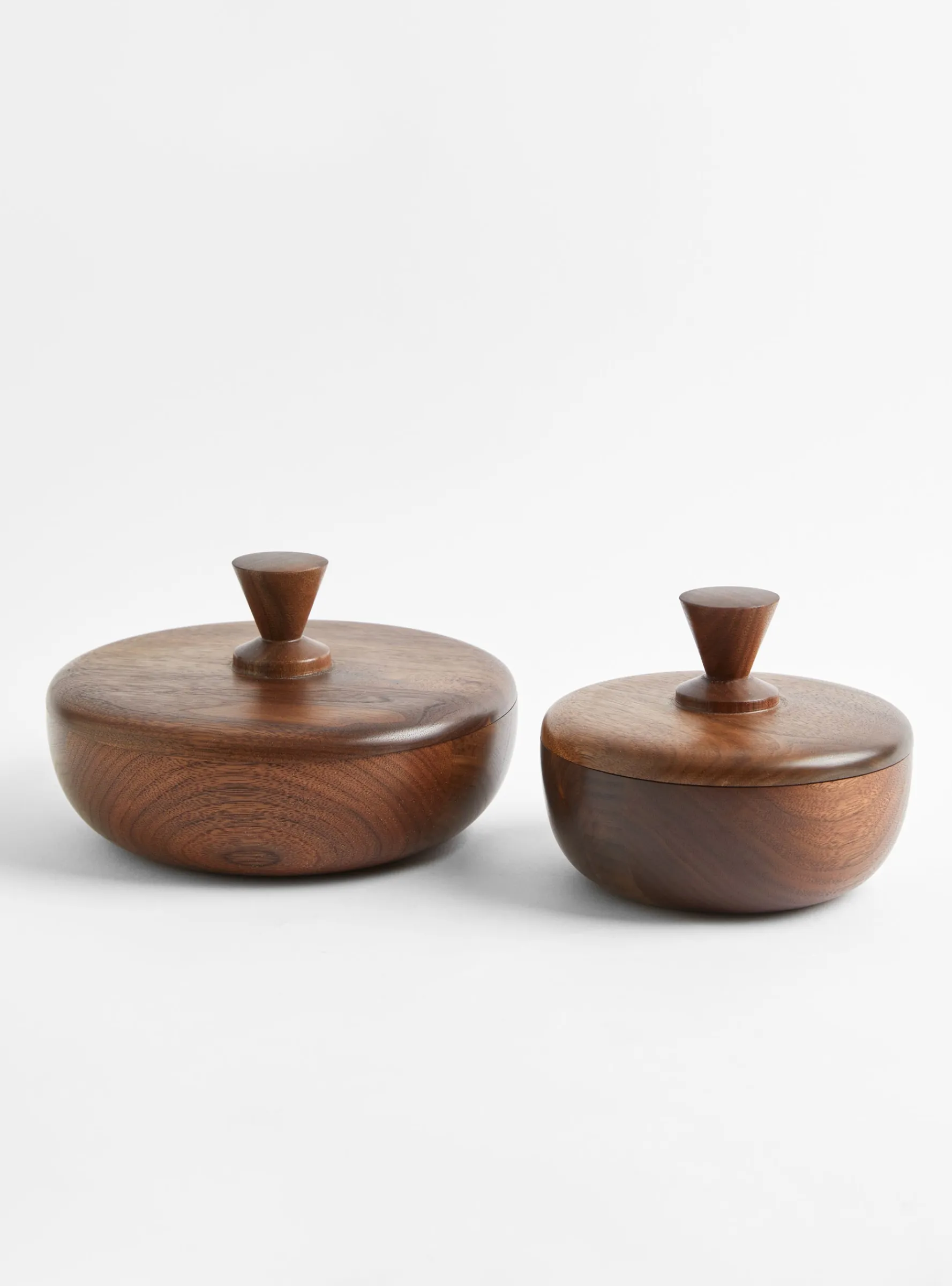 Walnut S Bowl Container - Triangle Knob<Small Goods Design Fashion
