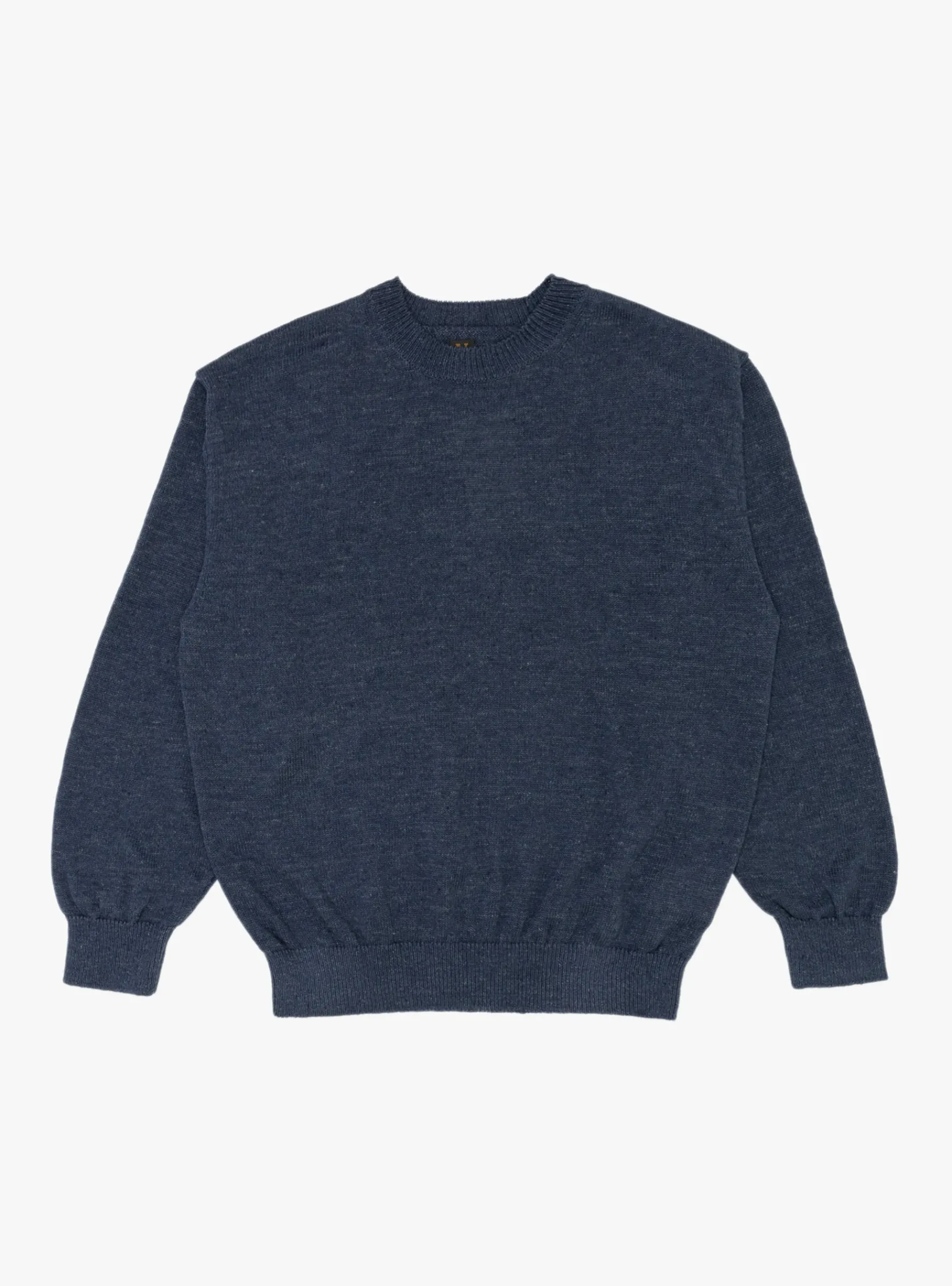 Washed Linen Crewneck Navy<BATONER Sale