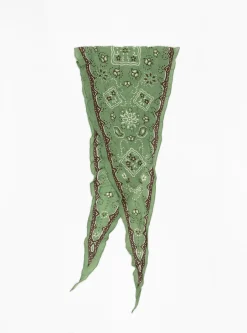 WASHER Silk Neckerchief Light Green<Kapital Clearance