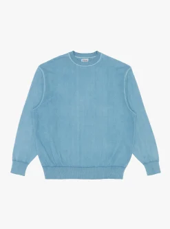 Watanabe Wave Cotton Knit Pullover Aizome<Yonetomi Clearance