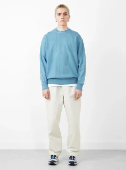 Watanabe Wave Cotton Knit Pullover Aizome<Yonetomi Clearance