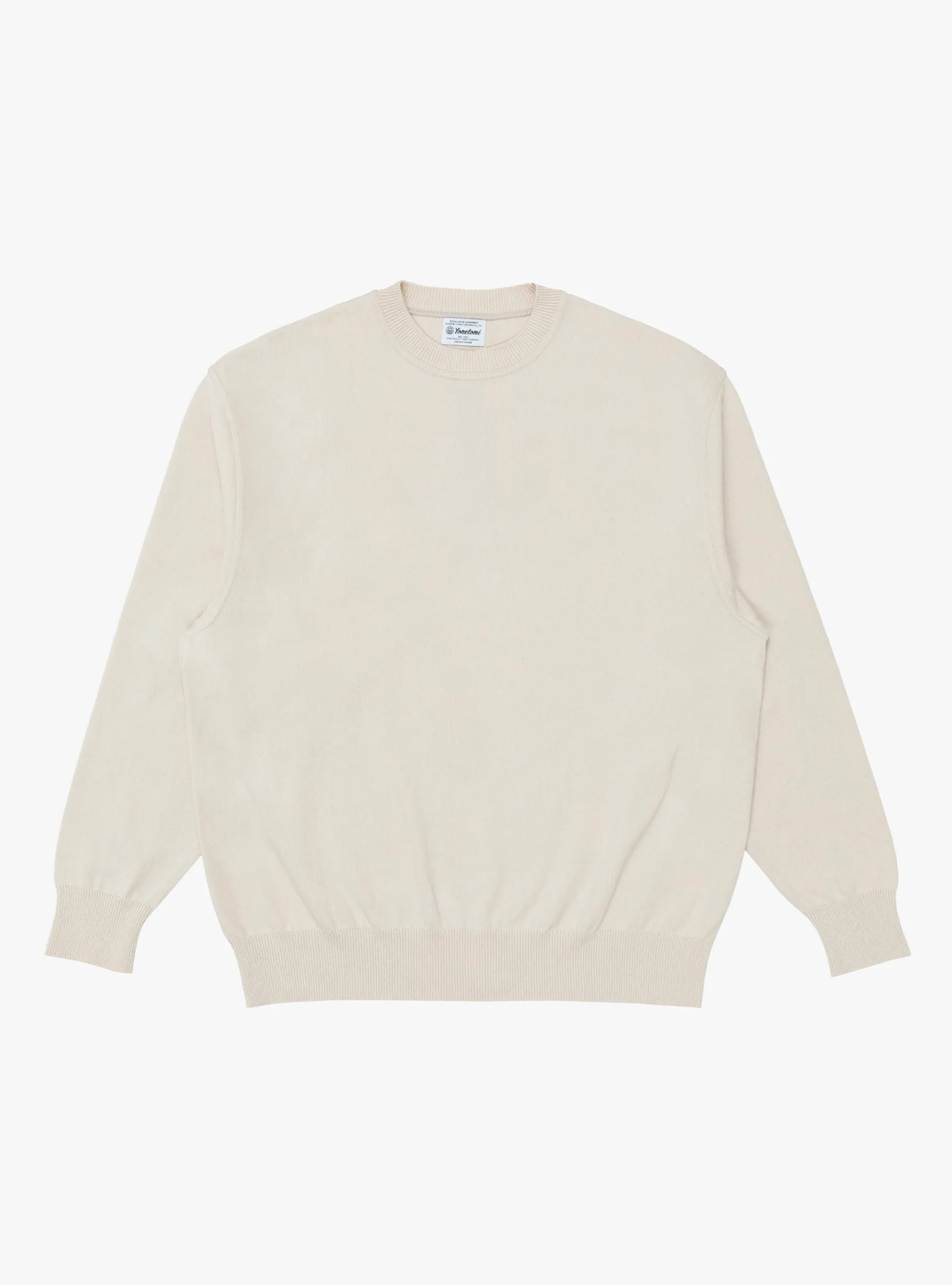 Wave Cotton Knit Pullover Beige<Yonetomi Hot