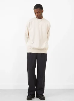 Wave Cotton Knit Pullover Beige<Yonetomi Hot