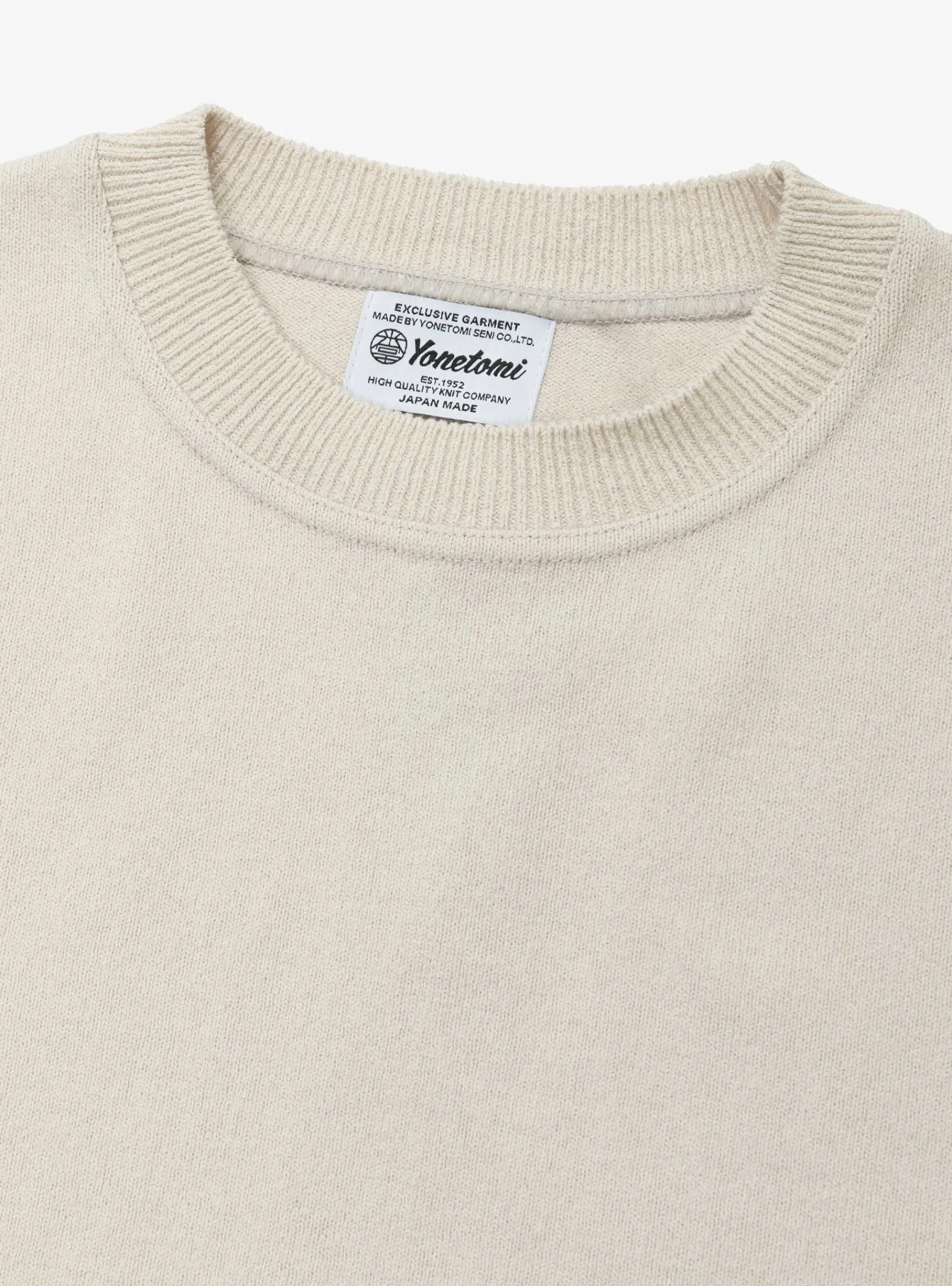 Wave Cotton Knit Pullover Beige<Yonetomi Hot