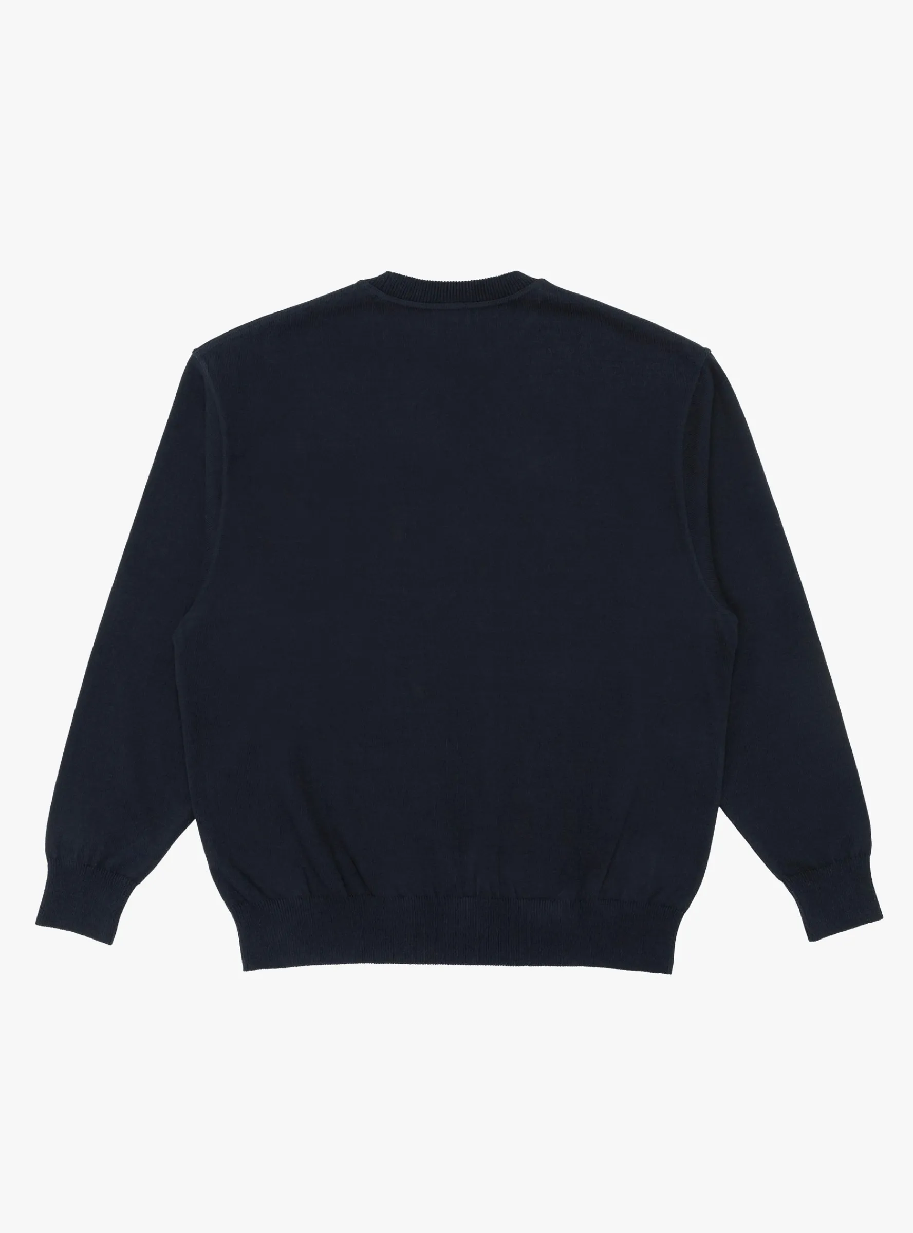 Wave Cotton Knit Pullover Navy<Yonetomi Discount