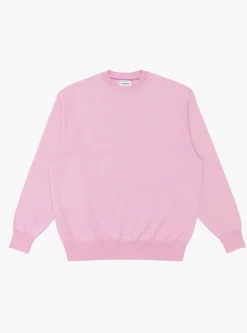 Wave Cotton Knit Pullover Pink<Yonetomi Sale
