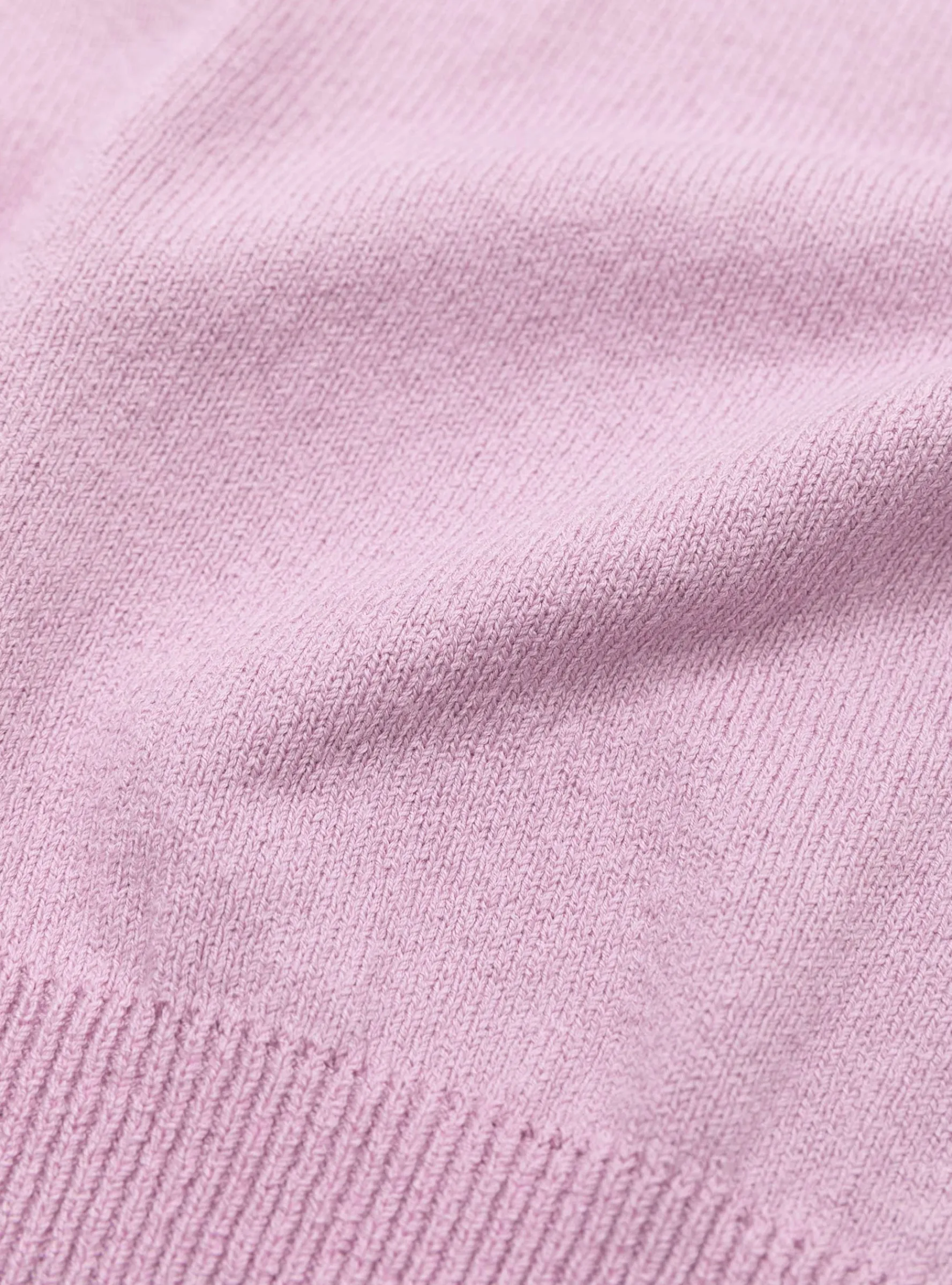Wave Cotton Knit Pullover Pink<Yonetomi Sale