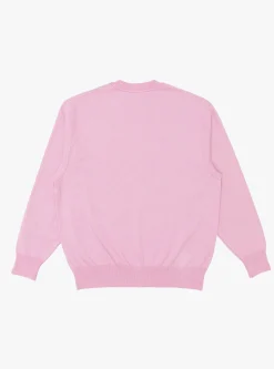 Wave Cotton Knit Pullover Pink<Yonetomi Sale