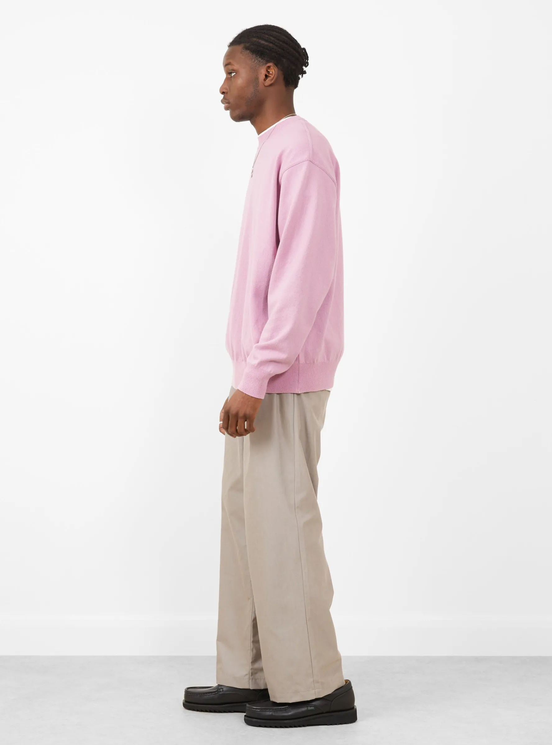Wave Cotton Knit Pullover Pink<Yonetomi Sale