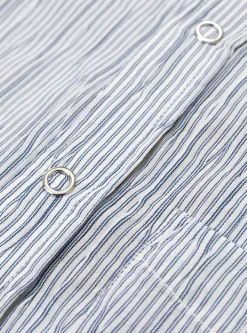 Wavy Striped Shirt Blue<Stüssy New