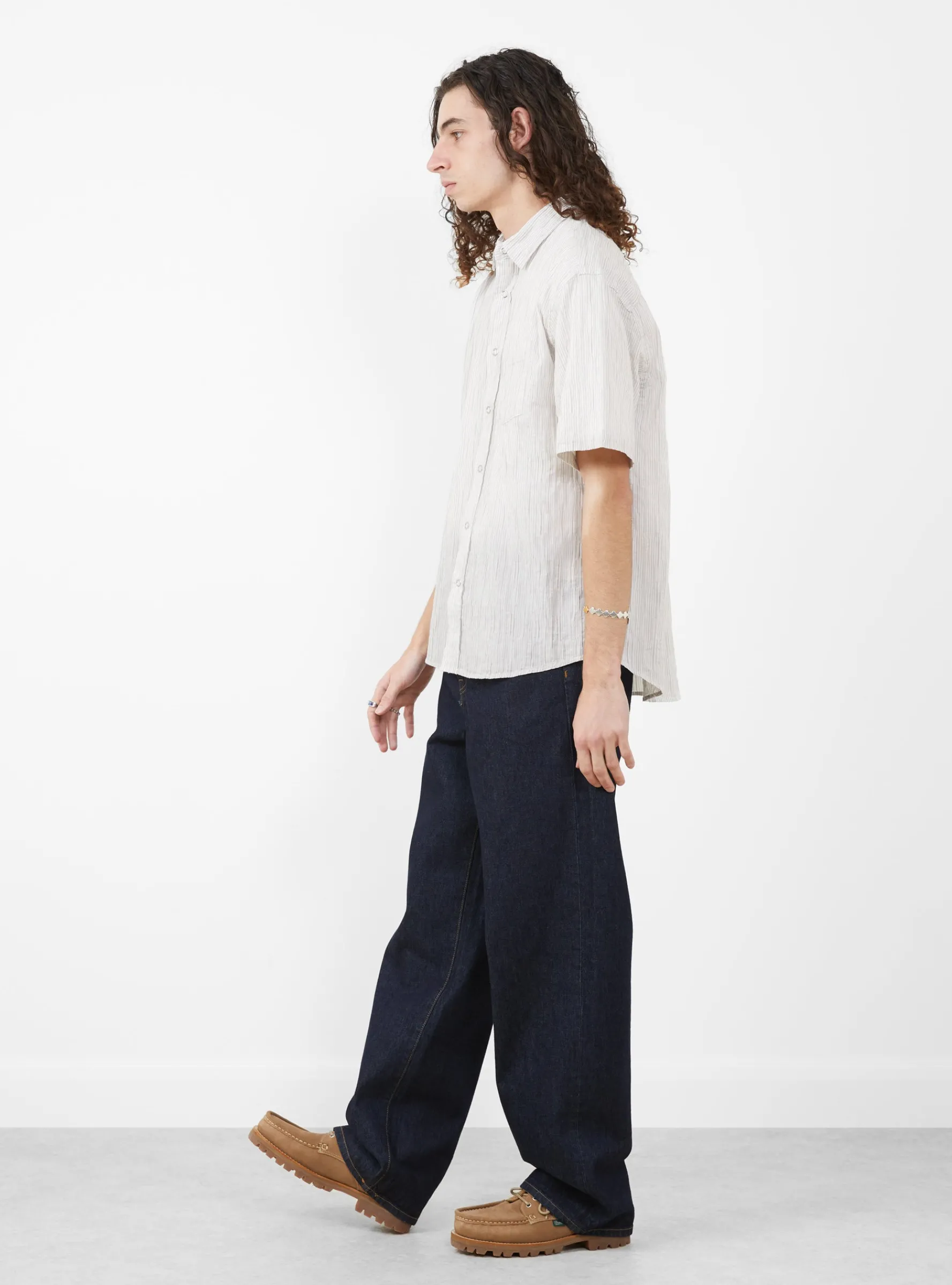 Wavy Striped Shirt Natural<Stüssy Online