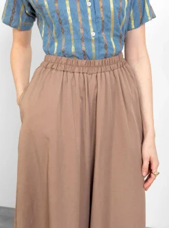 Wide Culotte Trousers Camel<Black Crane Clearance