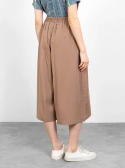 Wide Culotte Trousers Camel<Black Crane Clearance