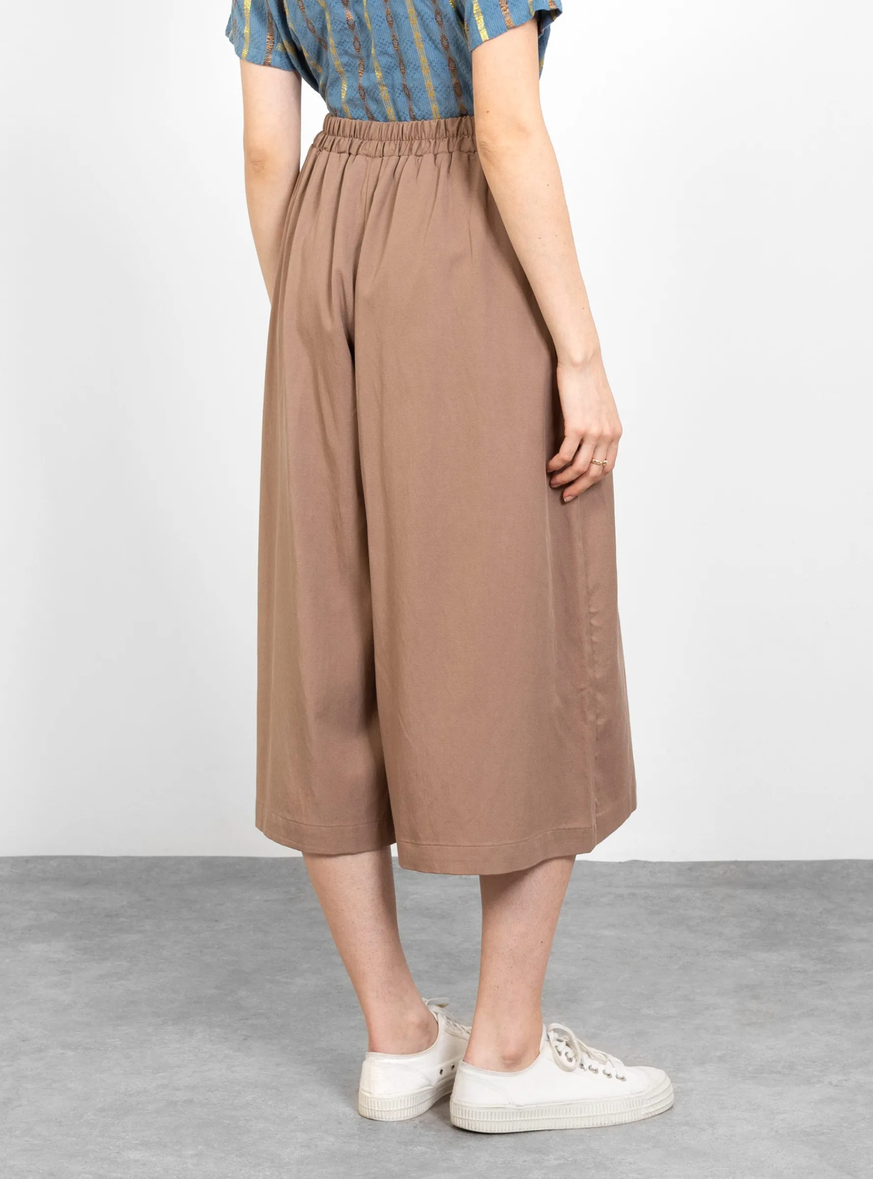 Wide Culotte Trousers Camel<Black Crane Clearance