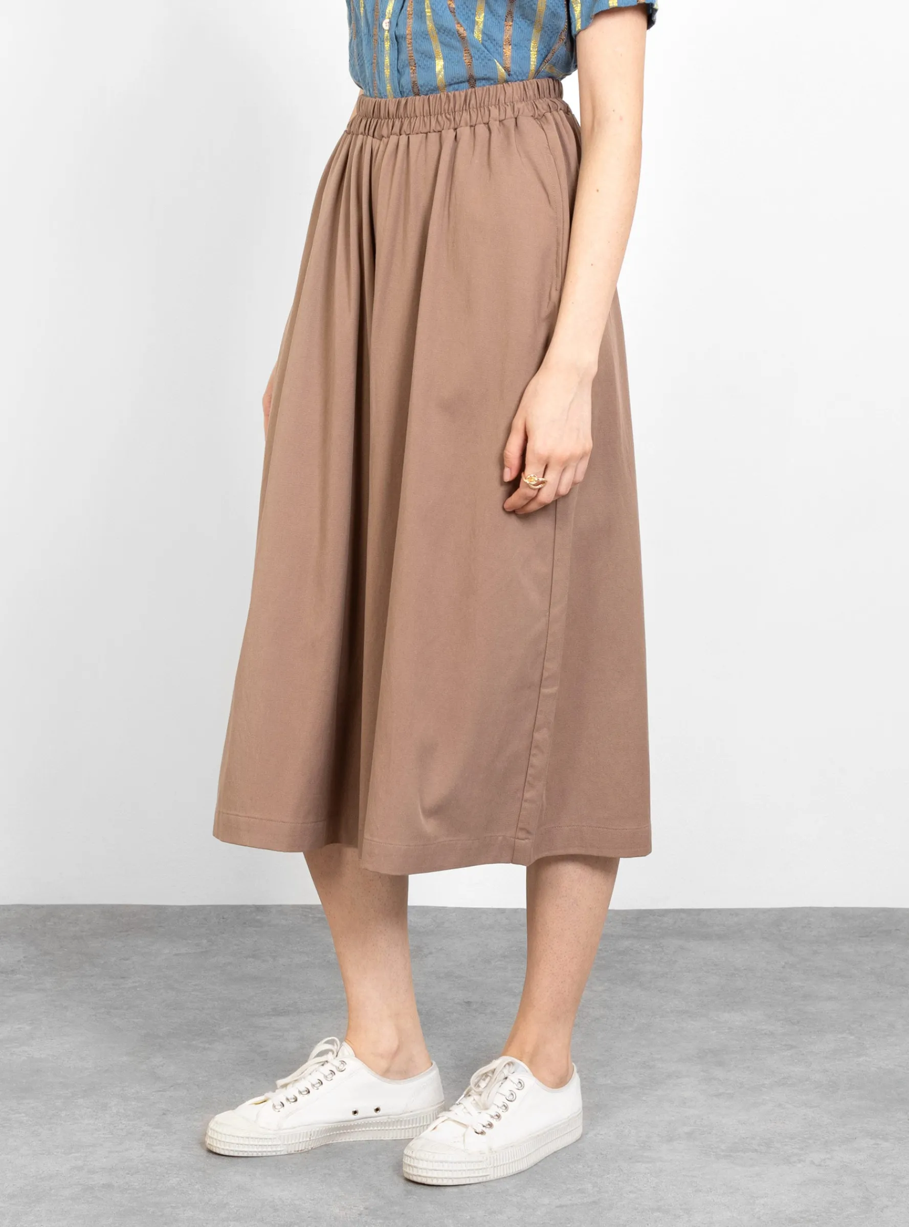 Wide Culotte Trousers Camel<Black Crane Clearance