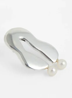 Wiggle Pearl Earrings Sterling Silver<Modern Weaving Hot