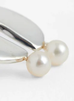 Wiggle Pearl Earrings Sterling Silver<Modern Weaving Hot