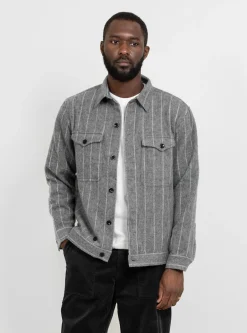 Wool CPO Shirt Grey<Garbstore Online