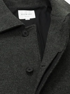 Wool & Nylon Half Coat Khaki Grey<Still By Hand Hot