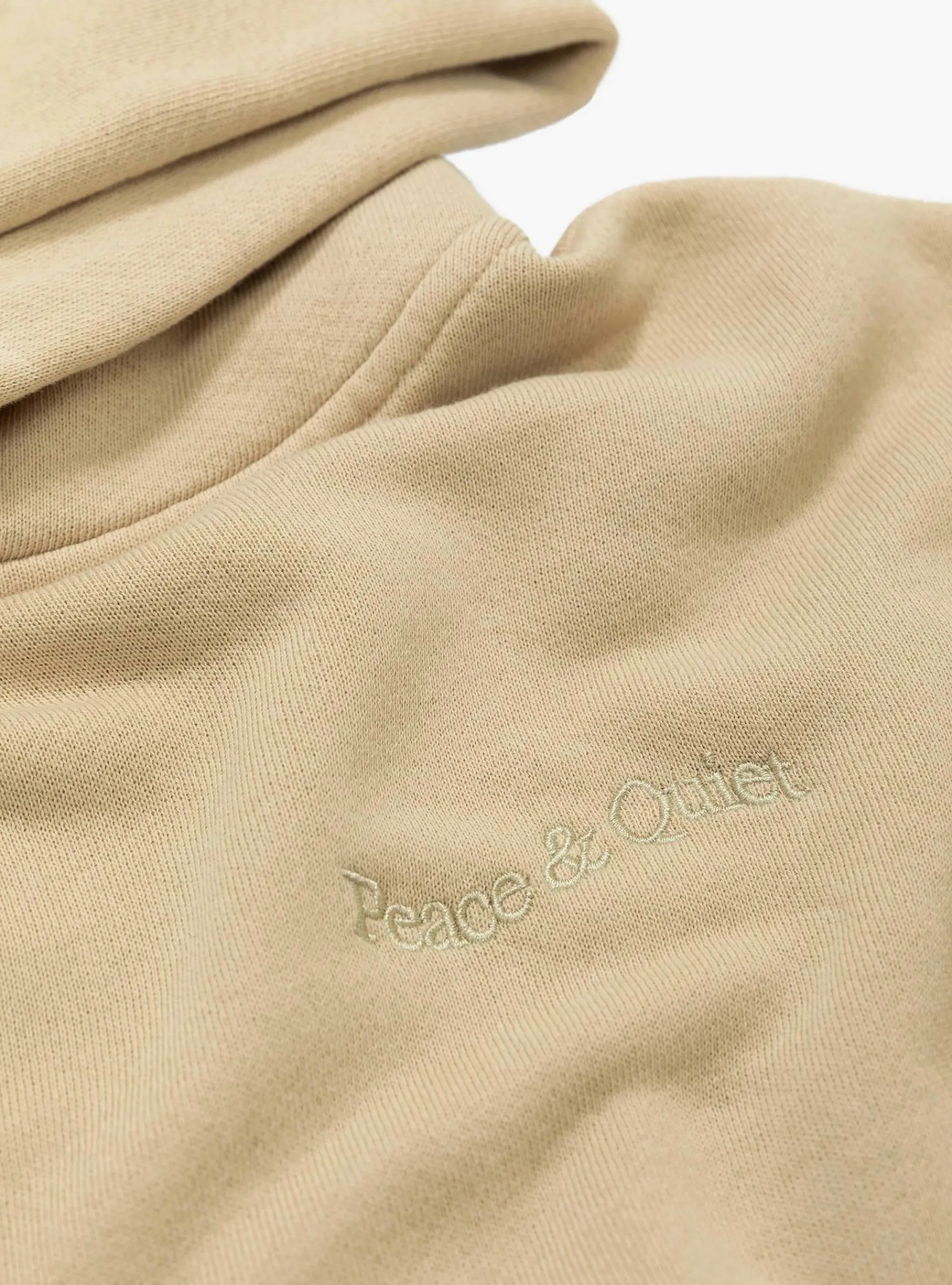 Wordmark Pigment Dyed Hoodie Taupe<Museum of Peace and Quiet Clearance