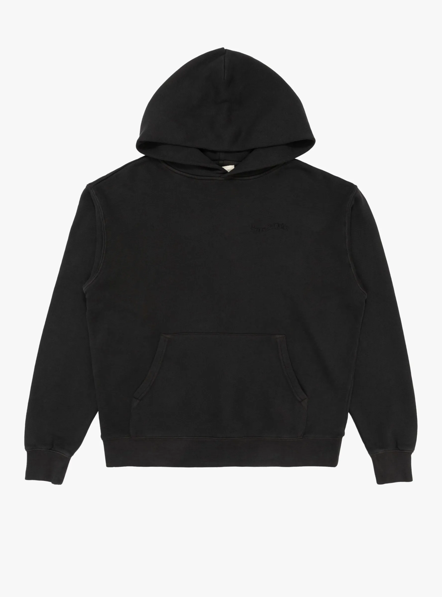 Wordmark Pigment Dyed Hoodie Black<Museum of Peace and Quiet Best