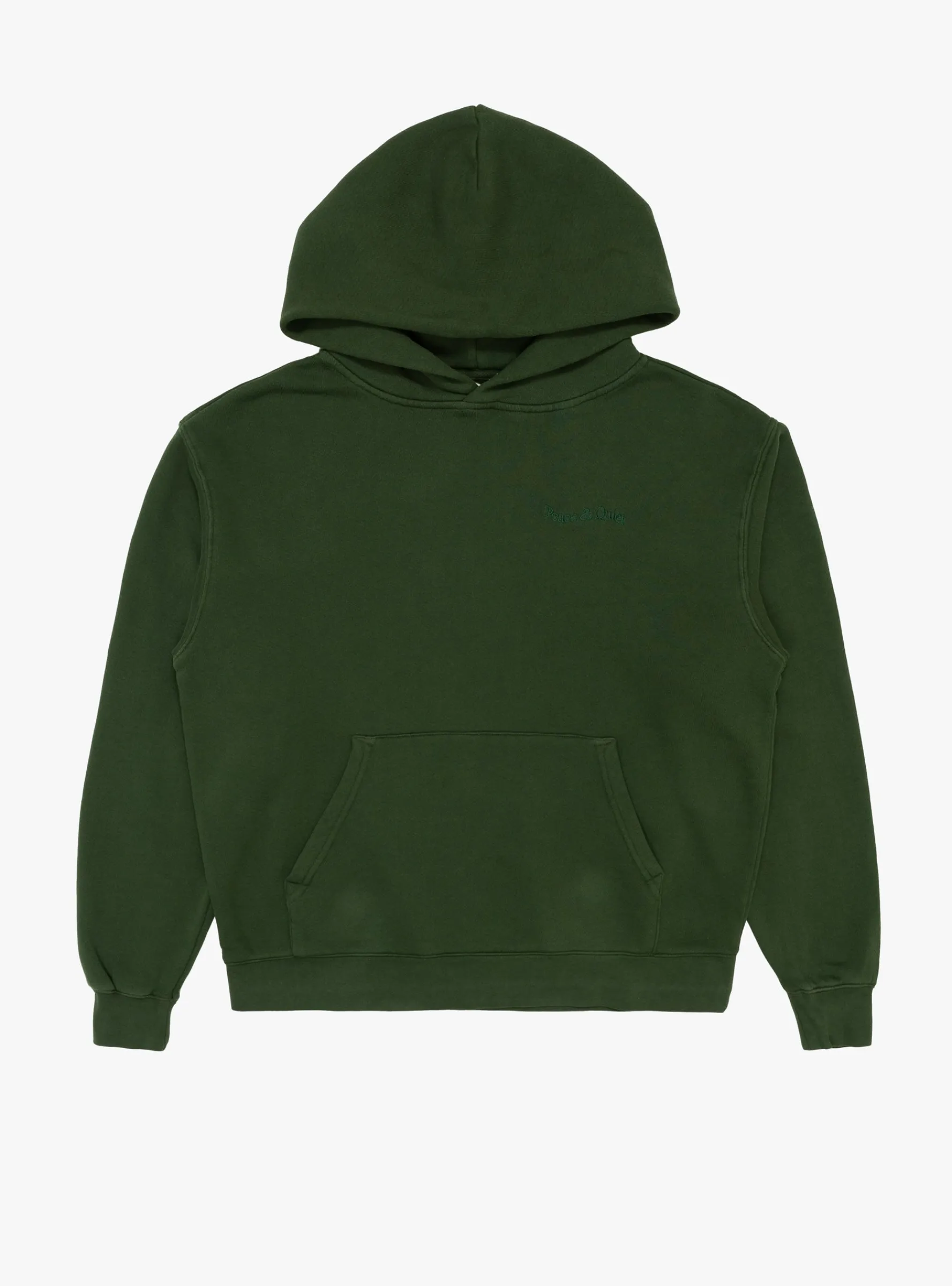 Wordmark Pigment Dyed Hoodie Forest<Museum of Peace and Quiet Sale