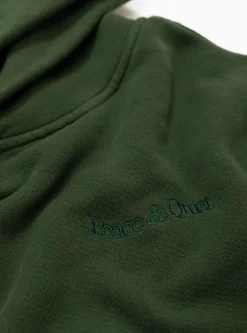 Wordmark Pigment Dyed Hoodie Forest<Museum of Peace and Quiet Sale