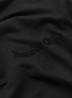 Wordmark Pigment Dyed T-Shirt Black<Museum of Peace and Quiet Hot