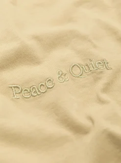 Wordmark Pigment Dyed T-Shirt Taupe<Museum of Peace and Quiet Online