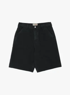 Work Short Washed Canvas Black<Stüssy Discount