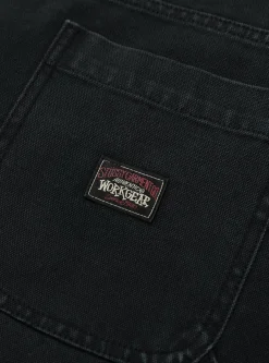 Work Short Washed Canvas Black<Stüssy Discount