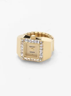 x DALMATA Time Gold Plated Ring<BREDA Sale
