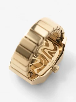 x DALMATA Time Gold Plated Ring<BREDA Sale