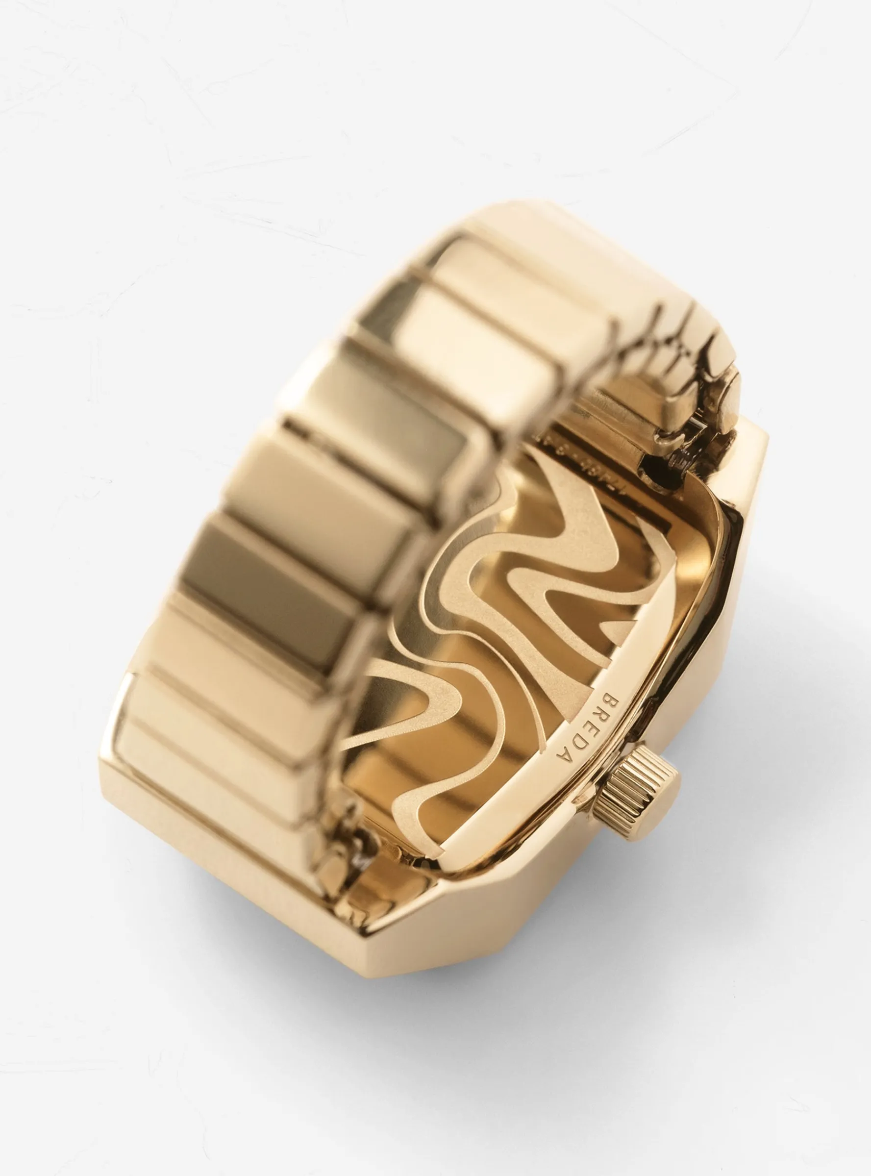x DALMATA Time Gold Plated Ring<BREDA Sale