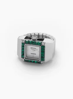 x DALMATA Time Stainless Steel Ring Silver<BREDA Hot
