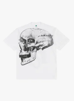 x Shiga Skull T-Shirt White<b.Eautiful New