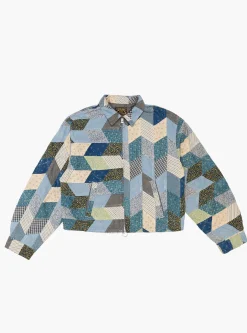 Yabane Quilt Patchwork Drizzler Jacket Indigo<Kapital Best