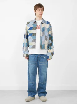 Yabane Quilt Patchwork Drizzler Jacket Indigo<Kapital Best