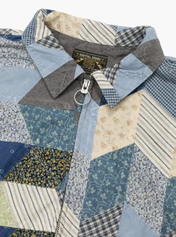 Yabane Quilt Patchwork Drizzler Jacket Indigo<Kapital Best