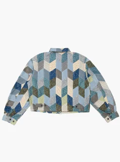 Yabane Quilt Patchwork Drizzler Jacket Indigo<Kapital Best