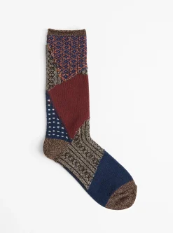 84 Yarns Donza Socks Burgundy<Kapital Sale