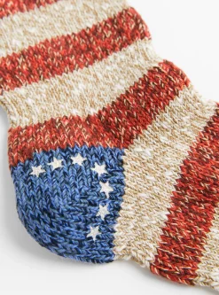 56 Yarns Flag Stripe Socks Red<Kapital Sale
