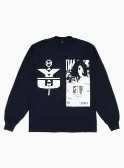 Yui LS T-Shirt Navy<b.Eautiful Clearance