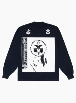 Yui LS T-Shirt Navy<b.Eautiful Clearance