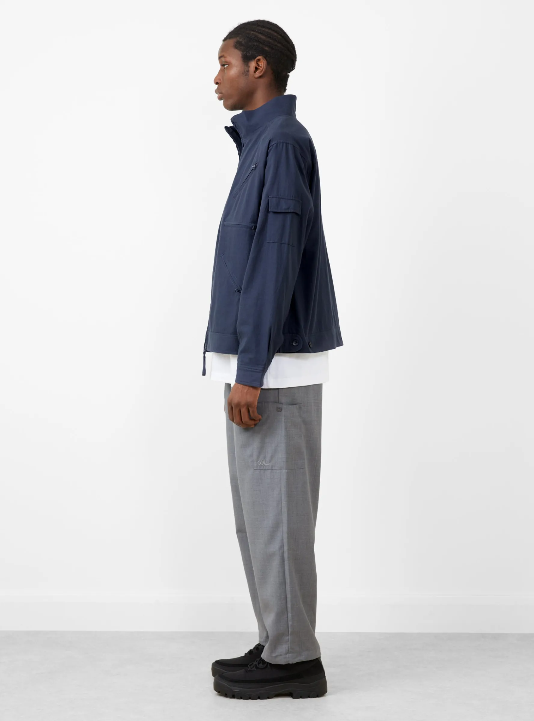 Zip Jacket Navy<Dime Sale